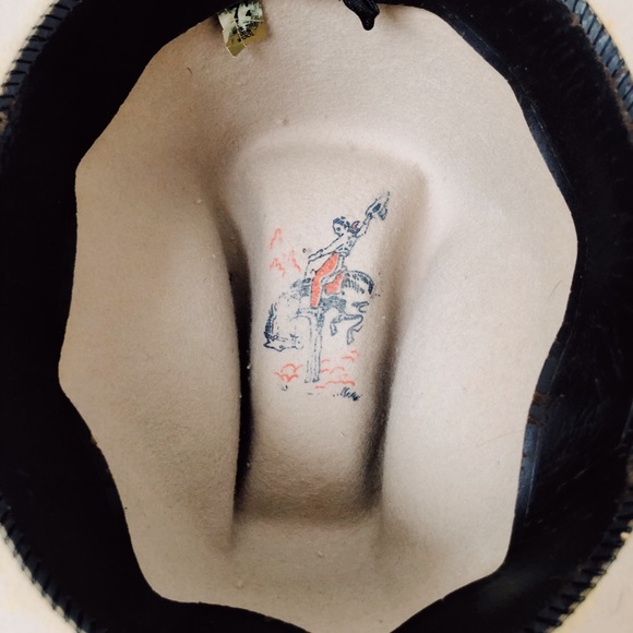 Vintage 40s 50s Western Hat / Vintage Cowboy Hat - Picture 8 of 8